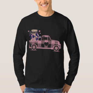 Pet Lover Gift Idee zum Valentinstag Cat Jar Red T T-Shirt