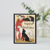 Pet Lover Happy Birthday Postkarte (Stehend Vorderseite)