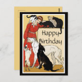 Pet Lover Happy Birthday Postkarte (Vorne/Hinten)