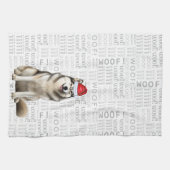 Pet Lover Holiday Alaskan Malamute Dog Weihnachten Geschirrtuch (Horizontal)