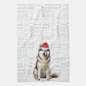 Pet Lover Holiday Alaskan Malamute Dog Weihnachten Geschirrtuch (Vertikal)