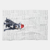 Pet Lover Holiday Bluenose Pitbull Dog Weihnachten Geschirrtuch (Horizontal)