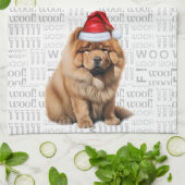 Pet Lover Holiday Chow Chow Dog Christmas Geschirrtuch (Gefaltet)