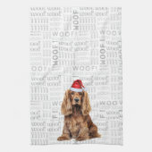 Pet Lover Holiday Cocker Spaniel Dog Christmas Geschirrtuch (Vertikal)