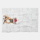 Pet Lover Holiday Französischer Bulldog Weihnachte Geschirrtuch (Horizontal)