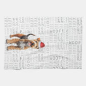 Pet Lover Holiday Lakeland Terrier Dog Weihnachten Geschirrtuch (Horizontal)