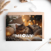 Pet Lover Meowy Christmas Cat Foto Weihnachten