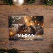 Pet Lover Meowy Christmas Cat Foto Weihnachten