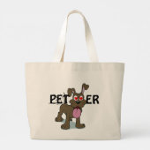 Pet Lover Tote Bag Jumbo Stoffbeutel (Rückseite)