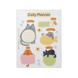 Pet Lover's Chic & Colorful Daily Planer Notizblock