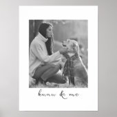 Pet Lovers Dog Mom Or Dog Dad Personalized Message Poster (Vorne)
