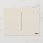 Pet Lover's gemütliches Portrait Postkarte (Rückseite)