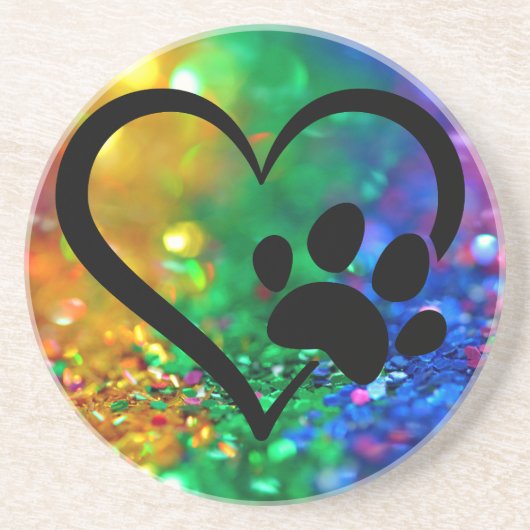 Pet Lovers Sandstone Untersetzer (Vorne)