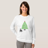 Pet Lover's Weihnachtsbaum T-Shirt (Vorne ganz)