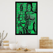 Pet Manster Poster (Küche)