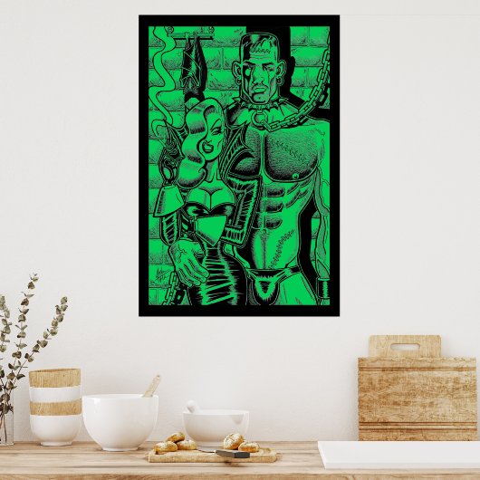 Pet Manster Poster (Küche)