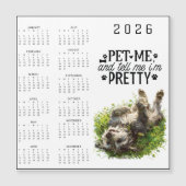 Pet Me and Tell Me I'm Pretty Dog Magnetkarte (Vorderseite)