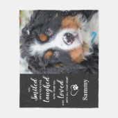 Pet Memorial Beileid Gedicht Pet Loss Fleecedecke (Vorderseite)