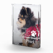 Pet Memorial Beileid Pet Loss Foto Block (Rechts)