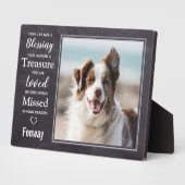 Pet Memorial Beileid Pet Loss Fotoplatte (Seite)