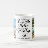 Pet Memorial Custom Foto Dog Paw Print Pet Loss Kaffeetasse (Mittel)