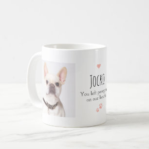 Pet Memorial Drucke auf unserem Herz Doppeltes Fot Kaffeetasse