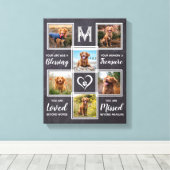 Pet Memorial Einmaliges Foto Collage Leinwanddruck (Insitu (Holzboden))