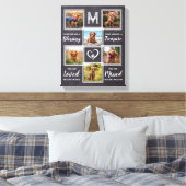 Pet Memorial Einmaliges Foto Collage Leinwanddruck (Insitu (Schlafzimmer))