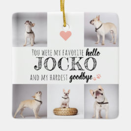 Pet Memorial Favorit Hallo Zitat Keepake Keramikornament