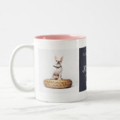 Pet Memorial Favorite Hallo Keepake Foto Collage Zweifarbige Tasse (Links)