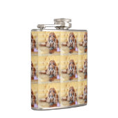 Pet-Memorial Foto PERSONALISIEREN Flachmann (Rechts)