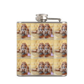 Pet-Memorial Foto PERSONALISIEREN Flachmann (Rückseite)