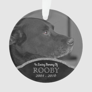 Pet Memorial Foto Personalisiert Name Weihnachten Ornament