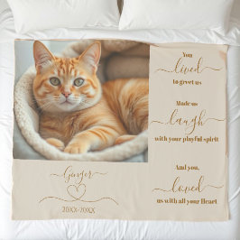 Pet Memorial Foto Sherpa Blanket Sherpadecke