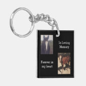 Pet-Memorial-Fotos Benutzerdefiniert Schlüsselanhänger (Vorderseite links)