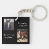 Pet-Memorial-Fotos Benutzerdefiniert Schlüsselanhänger (Rückseite)