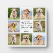 Pet Memorial Geschenk Pet Loss Keepake Foto Collag Fotoplatte (Vorderseite)