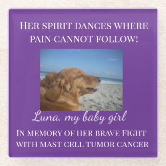 Pet Memorial - Her Spirit Dances Tribute Glasuntersetzer