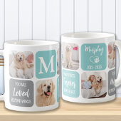 Pet Memorial Hund Loss Moderne Pastel FotoCollage Kaffeetasse