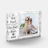 Pet Memorial Keepake Dog Fotoblock (Links)