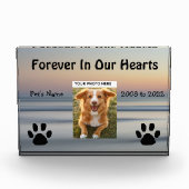 Pet Memorial Keepake Foto Block (Vorderseite)
