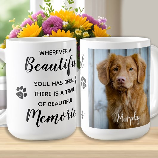 Pet Memorial Keepake Foto Kaffee Tasse