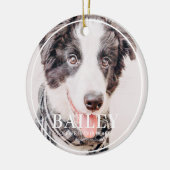 Pet Memorial Keepake für immer in unserem Herz-Fot Keramik Ornament (Links)