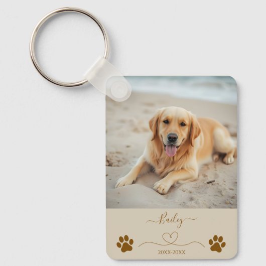 Pet Memorial Keepake Schlüsselanhänger (Vorderseite)