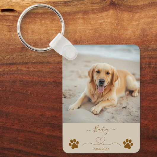 Pet Memorial Keepake Schlüsselanhänger (Vorderseite)