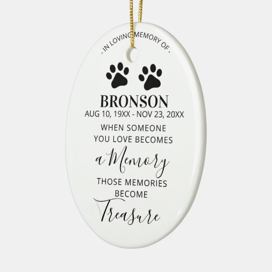 Pet Memorial Keepake Weihnachtsschmuck (Links)