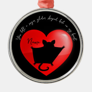 Pet-Memorial Keepake-Zucker-Gleiter Ornament Aus Metall