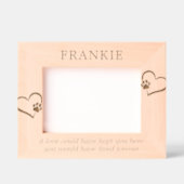 Pet Memorial Love Forever Geätzte Rahmen (Vorderseite)