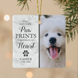 Pet Memorial Marmor Foto Weihnachtsschmuck
