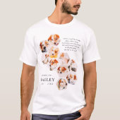 Pet Memorial Modern Simple 10 Foto Collage T-Shirt (Vorderseite)